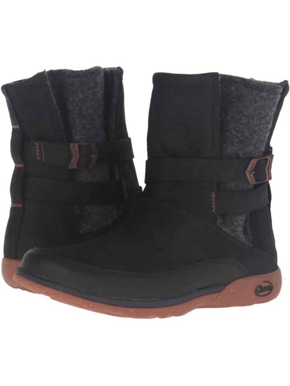Chaco Womens Black Hopi Boots Sz 8.5